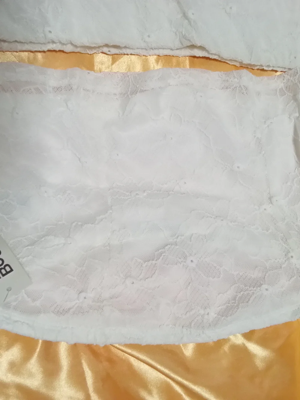 No Boundaries Women's White Lace Panty